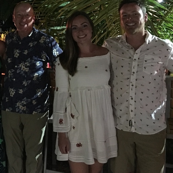 Free People Counting Daisies Embroidered Mini Dress white Size Small - Picture 2 of 5